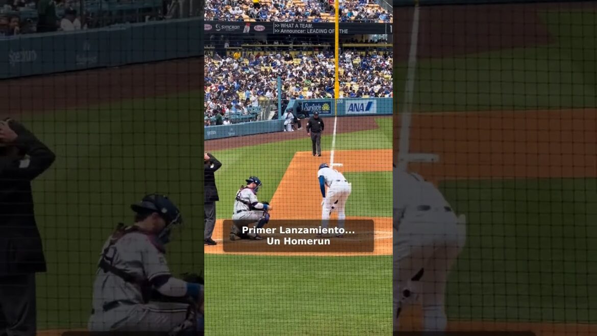 Shohei Ohtani First Pitch Home Run ​#DodgersMexico #ShoheiOhtani #LosDodgers #DodgersEnEspañol