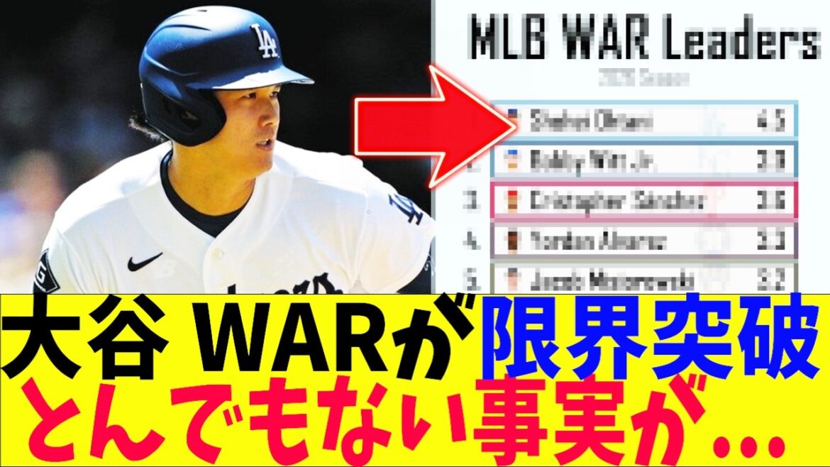 Shohei Otani, an outrageous fact is discovered about WAR!