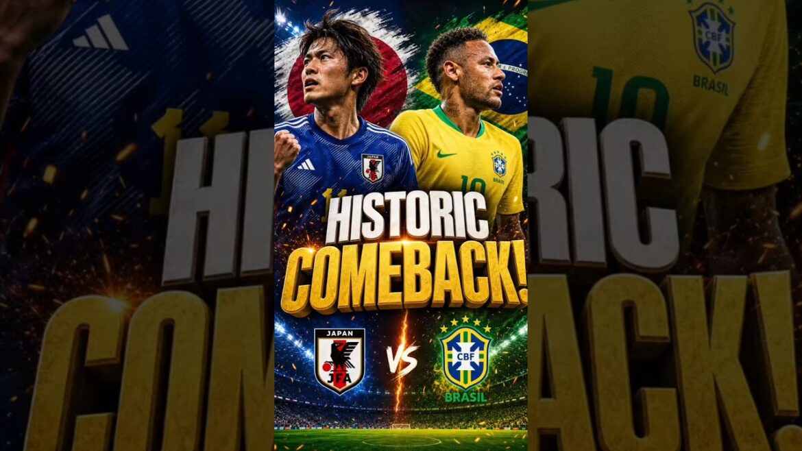 The Greatest Japanese Generation EverJust Made History Against Ancelotti's BrazilJapan's  🥺#football