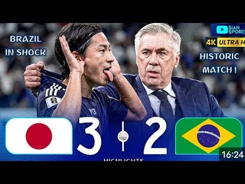 Japan 🇯🇵 3 – 2 🇧🇷 Brazil Japan 🇯🇵 3 - 2 🇧🇷 Brazil