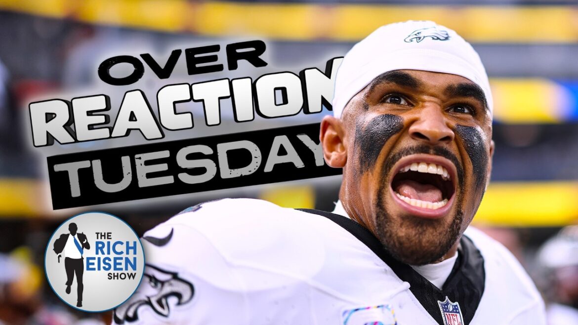 Overreaction Tuesday: Rich Eisen Talks Lamar, Hurts, Kyler, Tua, OBJ, Ohtani and More Overreaction Tuesday: Rich Eisen Talks Lamar, Hurts, Kyler, Tua, OBJ, Ohtani and More