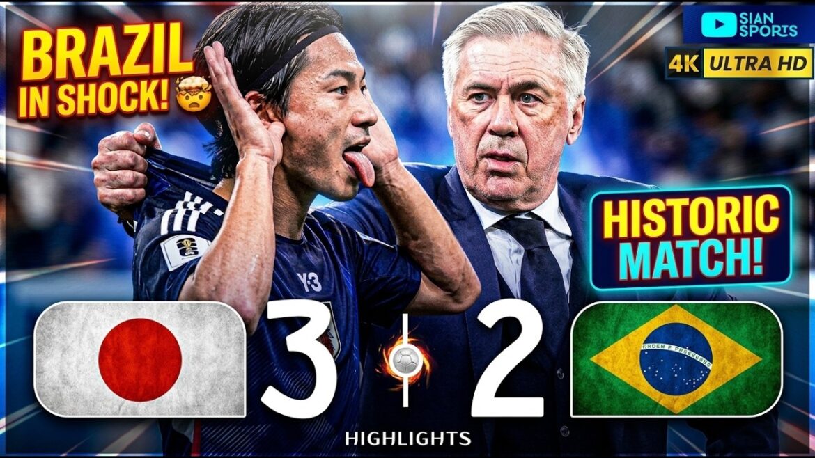 HISTORIC COMEBACK BY THE GREATEST JAPANESE GENERATION OF ALL TIME AGAINST ANCELOTTI’S BRAZIL