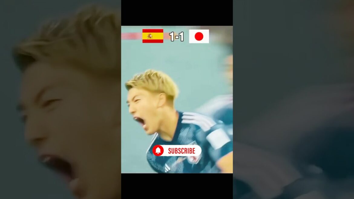 The legendary moment when Japan defeated Spain! π―π΅β½ Ritsu Doan’s stunning goal changed everything! #Shorts*1 The legendary moment when Japan defeated Spain! π―π΅β½ Ritsu Doan's stunning goal changed everything! #Shorts*1