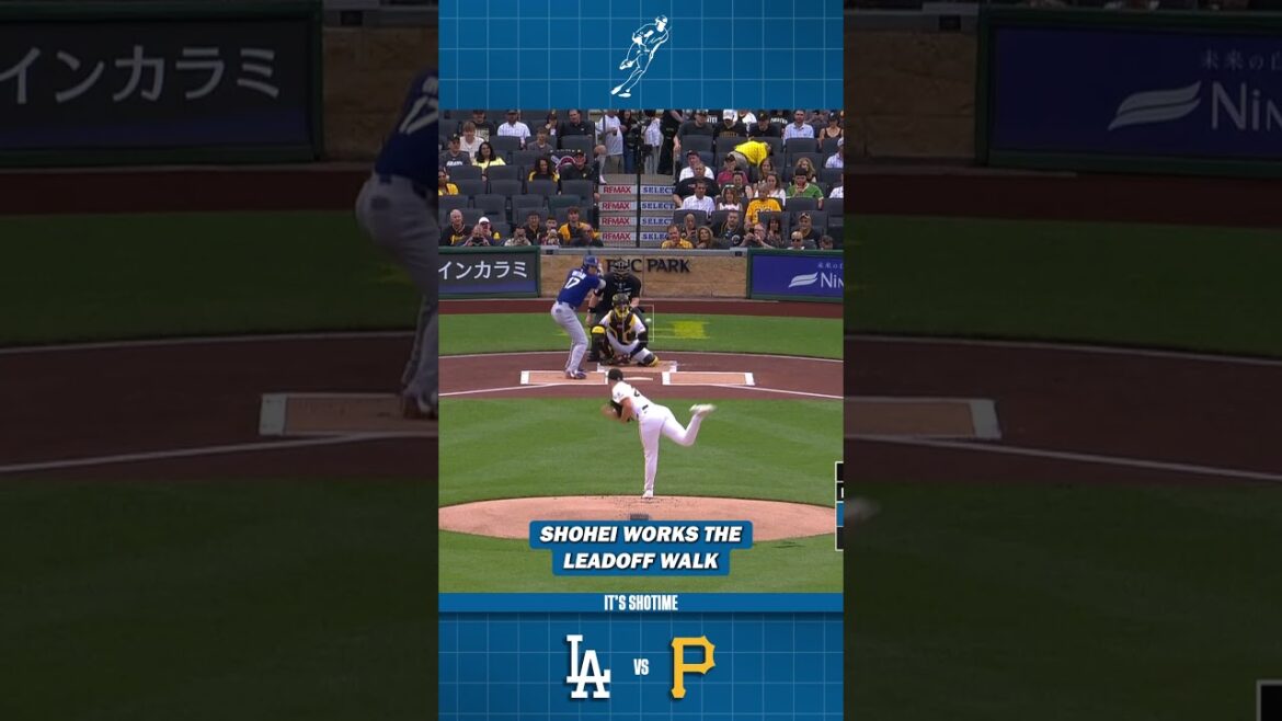 Shohei Ohtani Works The Leadoff Walk