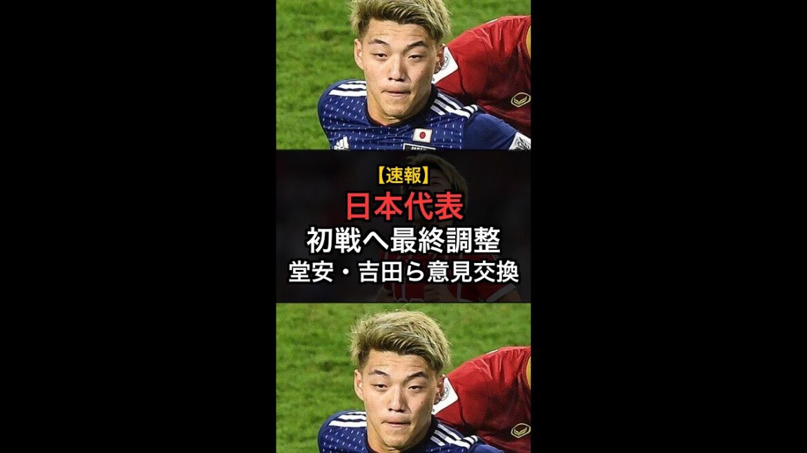 [Japan National Team]Final preparations for the first match! Doan, Yoshida, Minamino and others have a heated debate! What is the key to victory against the Netherlands? #Shorts