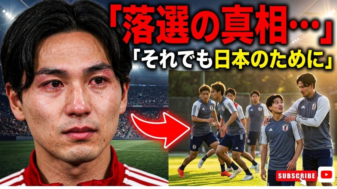 [Shocking]Takumi Minamino makes a tearful decision...The man who lost his spot in the World Cup saves the Japanese national team! ? Behind the scenes that no one knows is revealed