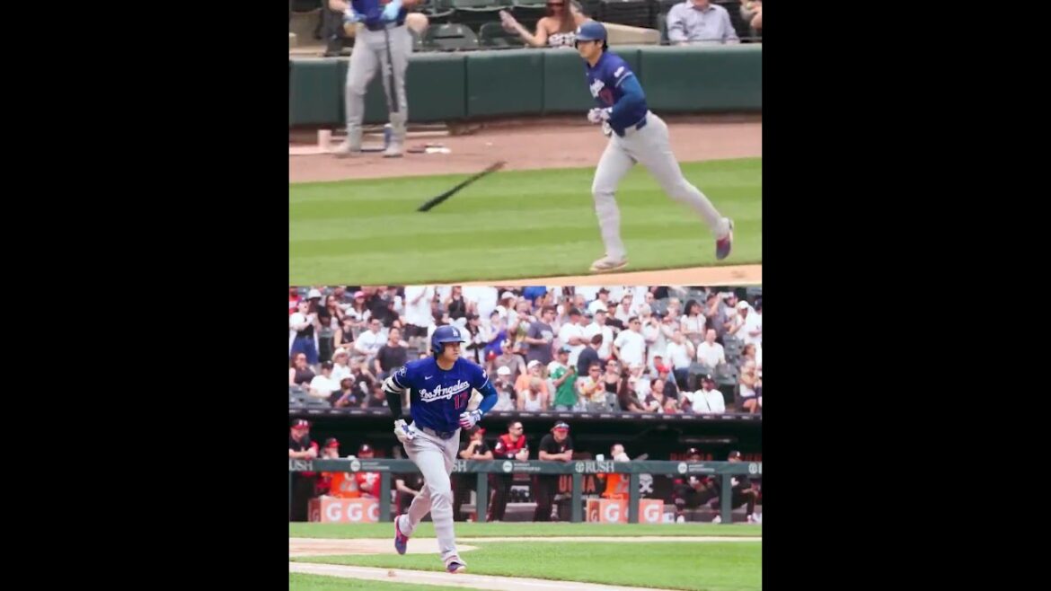 This Shohei Ohtani bat flip after his leadoff HR 🔥 (via @MLB/X)