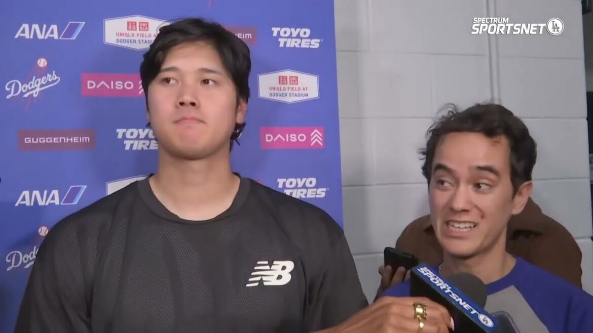 Shohei Ohtani discusses health of left knee after missing game with inflammation Shohei Ohtani discusses health of left knee after missing game with inflammation
