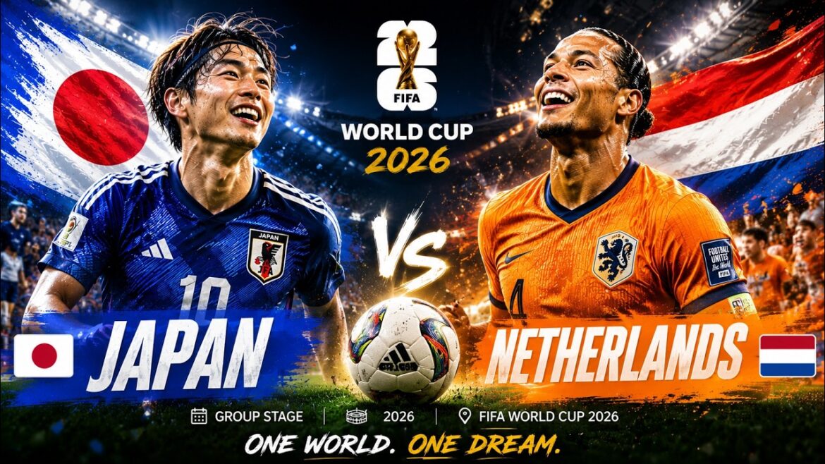 🔴 Japan vs Netherlands FIFA Match LIVE | FIFA World Cup 2026 | Gear Up For MAJOR Group F Clash