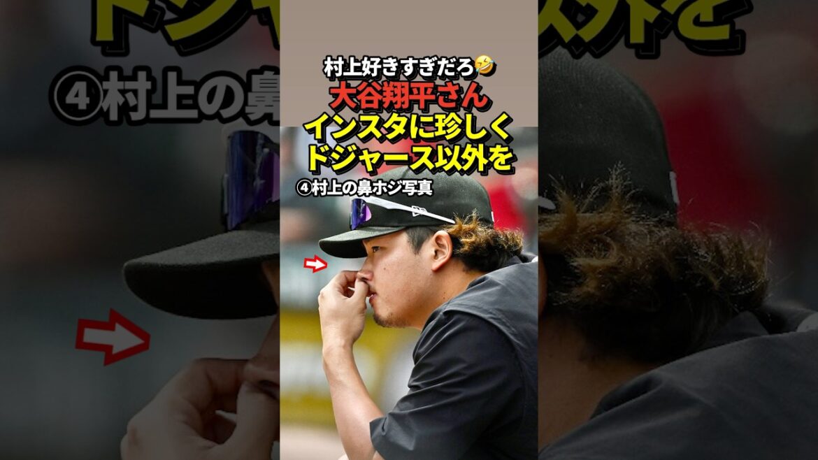 Shohei Otani posts a photo of Munetaka Murakami on his Instagram story!