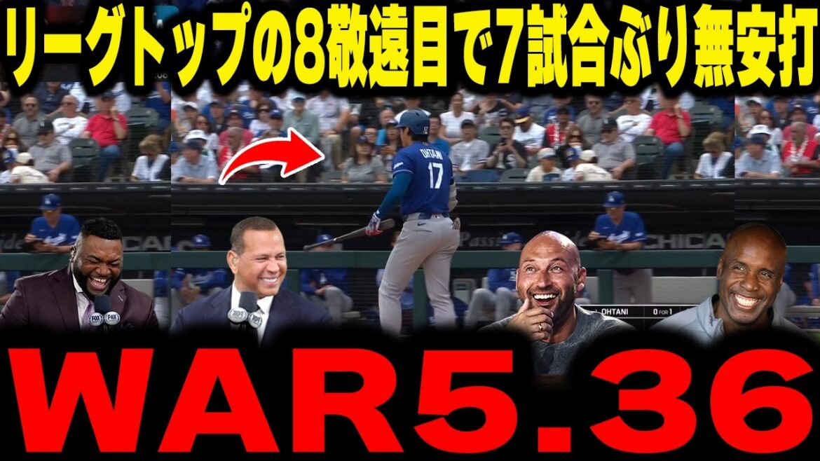 [Shohei Otani]No hit for the first time in 7 games due to a declared walk! The legend was furious at the enemy's big boos and shocking WAR5.36!