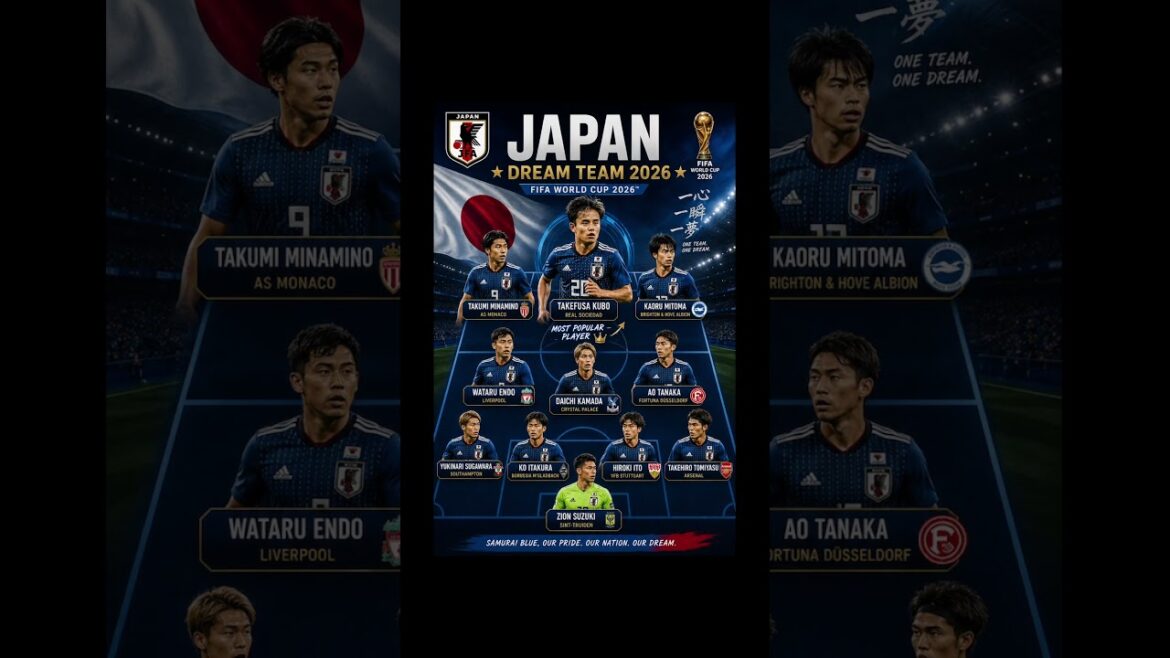 π―π΅ Japan Dream Team 2026 π₯ | Takefusa Kubo Leads The Samurai Blue! π―π΅ Japan Dream Team 2026 π₯ | Takefusa Kubo Leads The Samurai Blue!