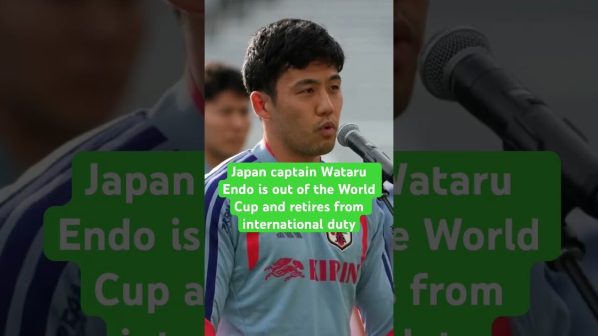 Japan captain Wataru Endo is out of the World Cup and retires from international duty Japan captain Wataru Endo is out of the World Cup and retires from international duty
