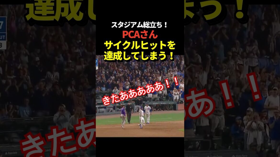 Cubs' PCA achieves cycle hit! At Shota Imanaga's starting pitching game! Seiya Suzuki is also participating!