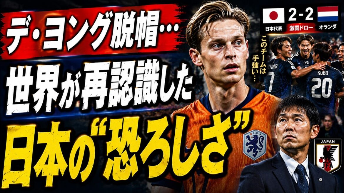 [Worldwide uproar]De Jong takes his hat off to the “certain strength” of the Japanese national team! What is the horror of Moriyasu Japan that the world realized once again in the 2 2 fierce battle with the Netherlands?