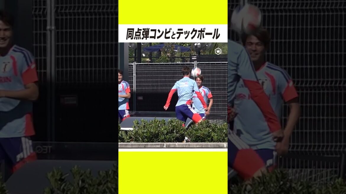Tech ball showdown between Keito Nakamura, Daichi Kamata, Kaishu Sano, and Tsuyoshi Watanabe ⚽️ Tech ball showdown between Keito Nakamura, Daichi Kamata, Kaishu Sano, and Tsuyoshi Watanabe ⚽️