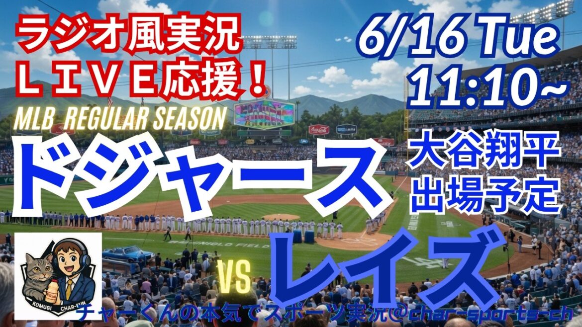 [Otani participates! Simultaneous viewing live support]Live live support of MLB Dodgers VS Rays in a radio style! #Ohtani Home Run #Shohei Ohtani #Dodgers #MLBLIVE #MLB Live #Baseball #MLB #Dual Wielding