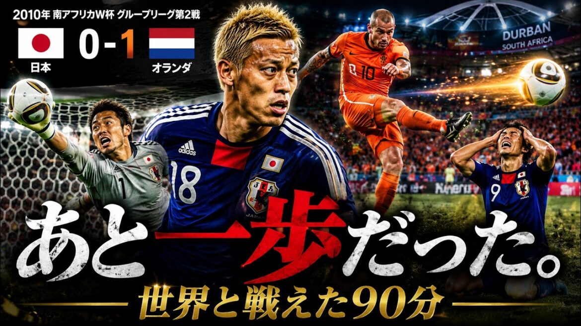 I was proud even though we lost - 90 minutes when the Japanese national team was able to compete against the world[2010 World Cup Japan vs. Netherlands]