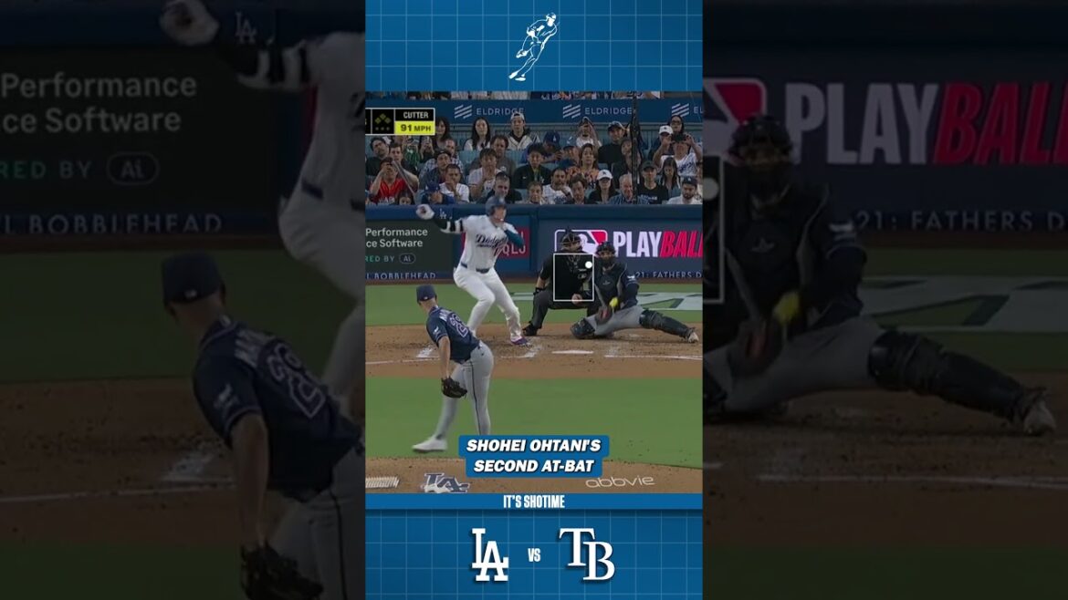Shohei Ohtani's Second At-Bat VS Rays Game 1