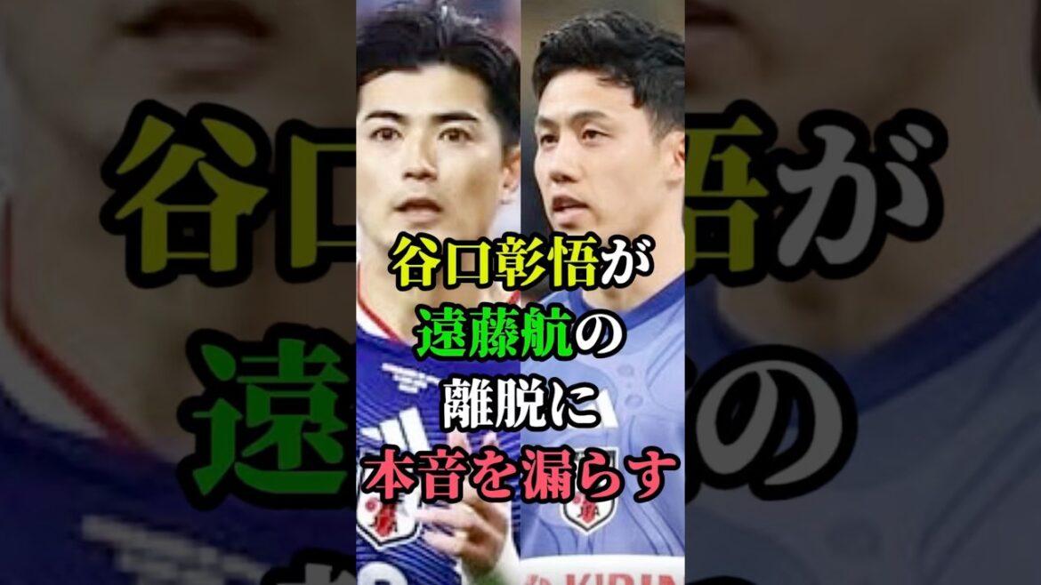 Shogo Taniguchi reveals his true feelings about Wataru Endo's departure #Soccer #Japan National Soccer National Team #Shogo Taniguchi #Wataru Endo #World Cup