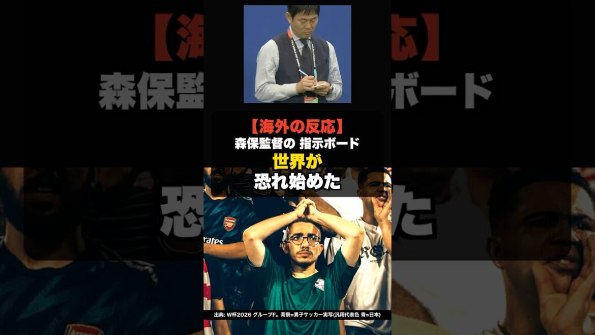 [Overseas Reactions]The world has begun to fear Coach Moriyasu's "instruction board" #shorts #World Cup2026 #World Cup #Japan Soccer National Team