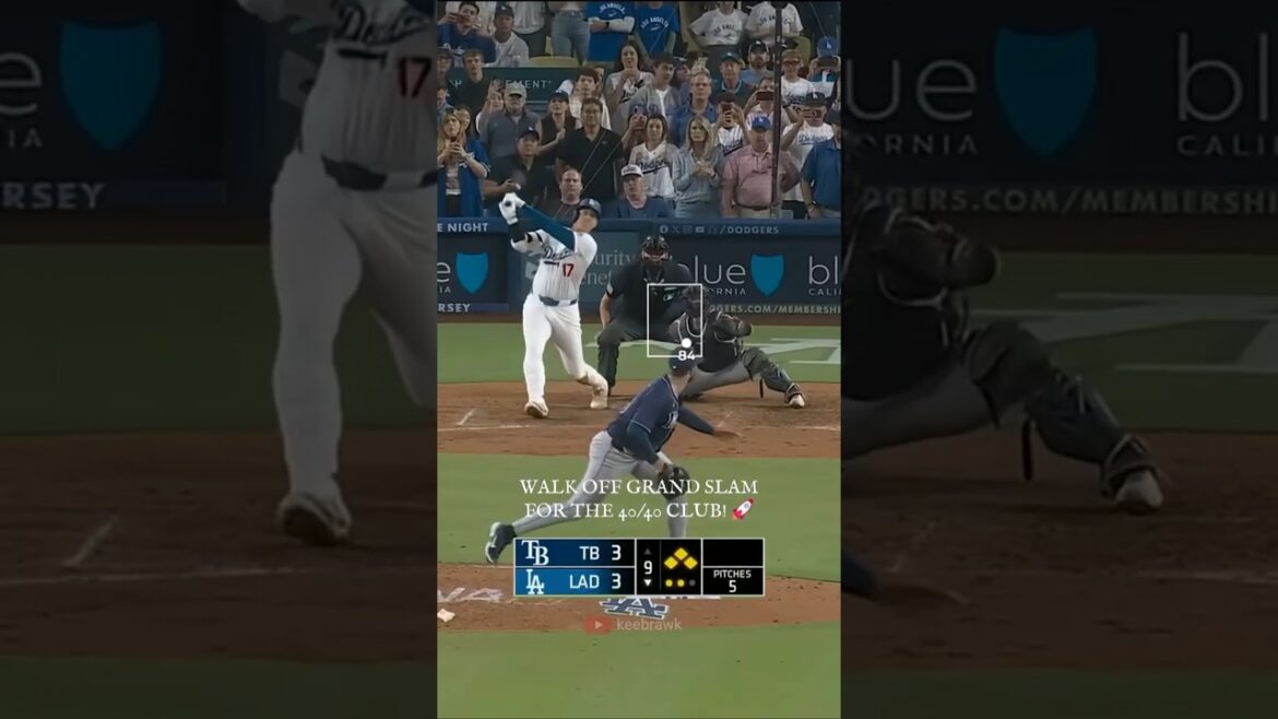 Shohei Ohtani Historic 40/40 Club Walk Off Grand Slam vs Rays! ⚾🔥 #short Shohei Ohtani Historic 40/40 Club Walk Off Grand Slam vs Rays! ⚾🔥 #short