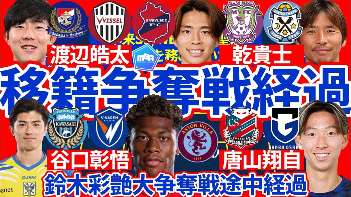 [Transfer information for Shogo Taniguchi/Takuma Ohminami/Yutaka Michiwaki and others]Japan national team goalkeeper Ayatsu Suzuki to the Premier League?! Battle for Takashi Inui/Volunteer battle with the transfer of Kei Chinen & Kota Watanabe!!/Fukuoka & Nagasaki's acquisition play is intense!!