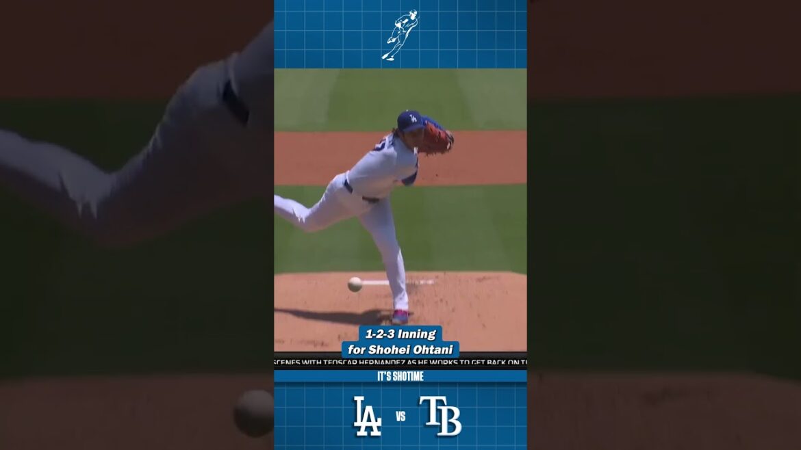Shohei Starts The Game With A 1-2-3 Inning