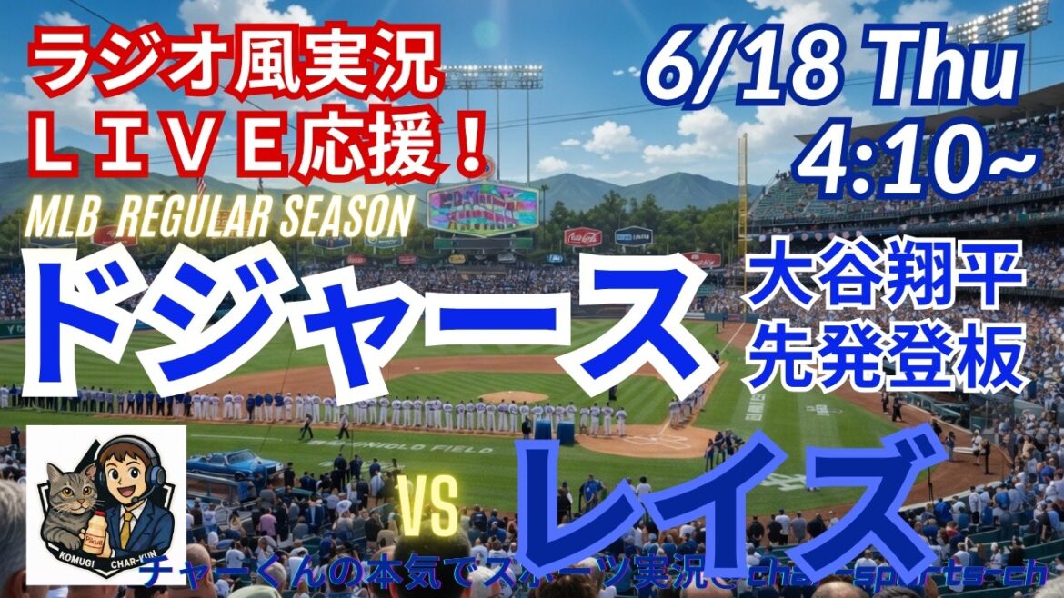 [Otani starter! Simultaneous viewing live support]Live live support of MLB Dodgers VS Rays in a radio style! #Ohtani Home Run #Shohei Ohtani #Dodgers #MLBLIVE #MLB Live #Baseball #MLB #Dual Wielding