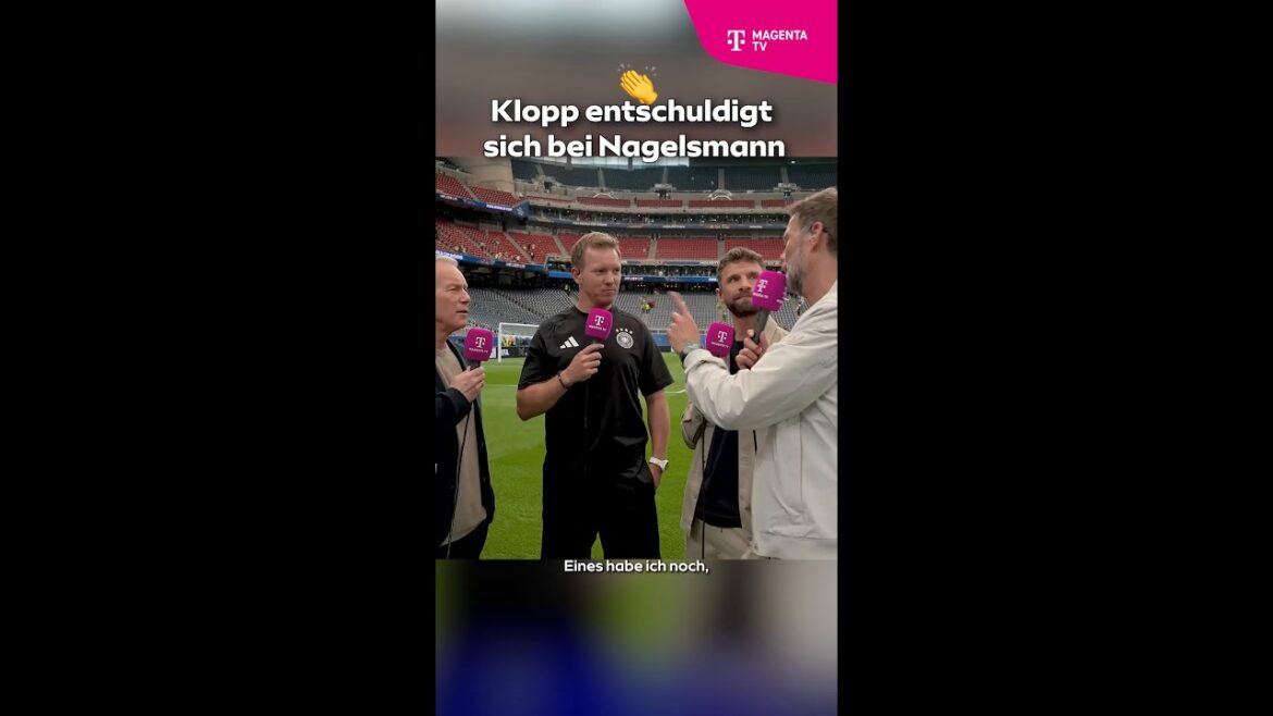 Klopp apologizes to Nagelsmann! 🤝😅