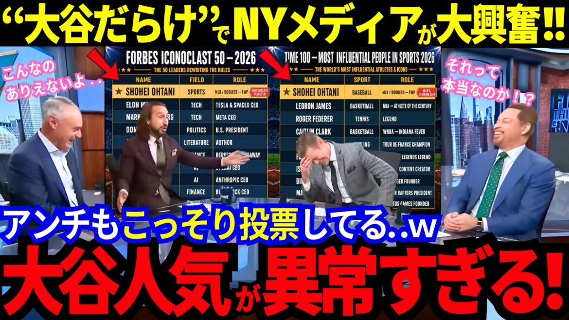 [Shohei Otani]Is it true that “antis also vote”? Even the harsh NY media is in an uproar over exclusive rankings[MLB/Dodgers]