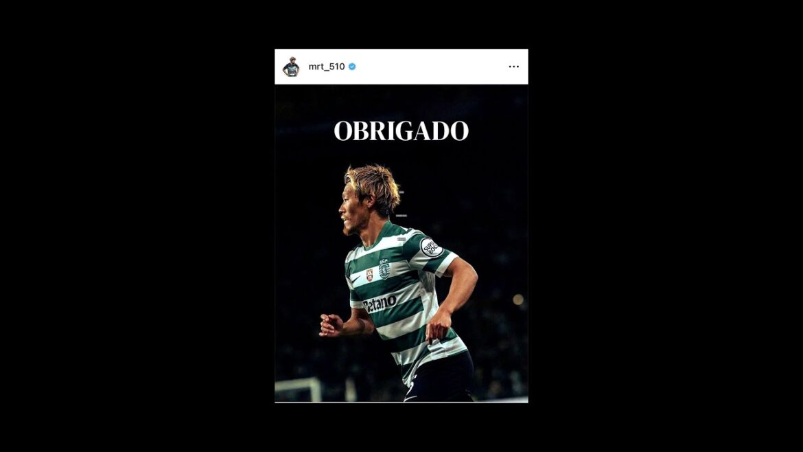 Hidemasa Morita announces his departure from Sporting! To transfer overseas
