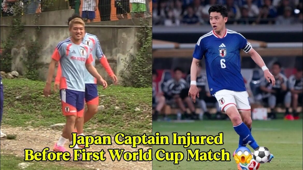 Japan Captain Injured Before First World Cup Match 😱⚽ #WorldCup2026 #Japan #Football