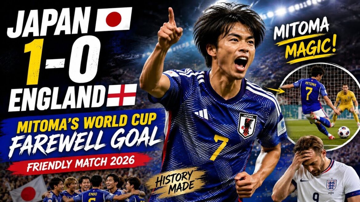 JAPAN 1-0 ENGLAND | Mitoma’s Emotional Farewell Goal Stuns England! | Friendly Match 2026 Highlights JAPAN 1-0 ENGLAND | Mitoma's Emotional Farewell Goal Stuns England! | Friendly Match 2026 Highlights