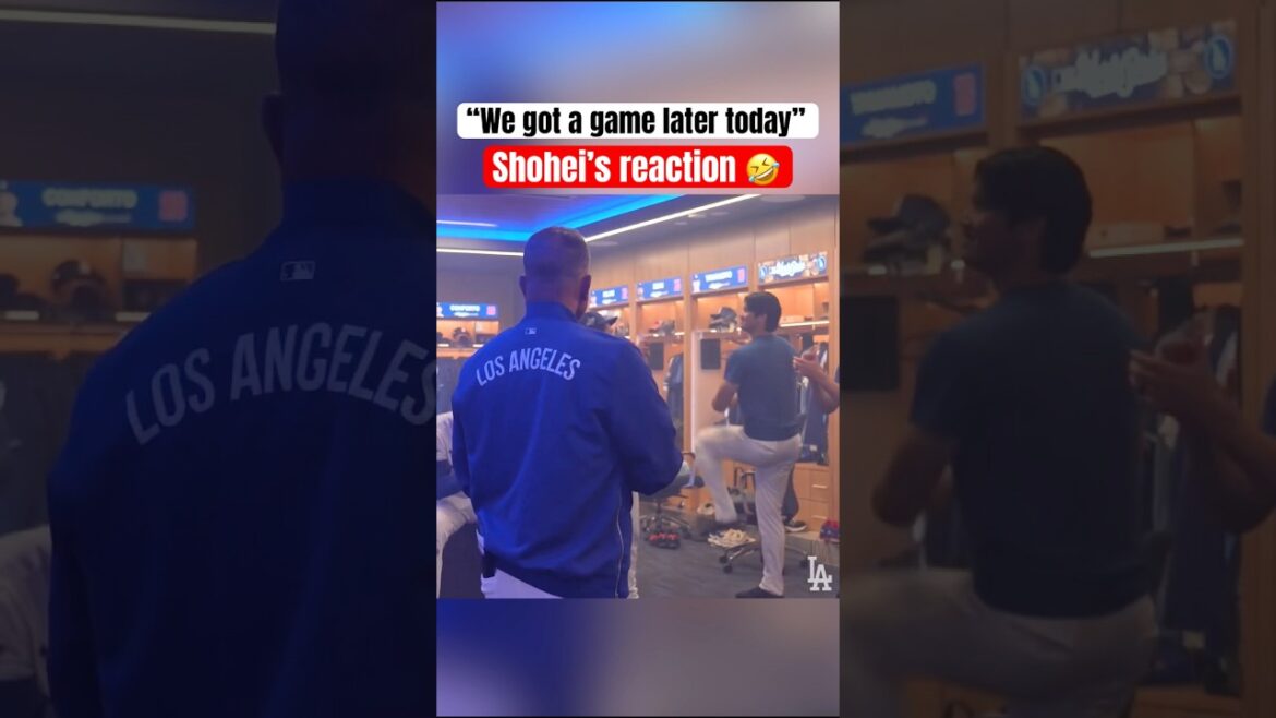 Shohei's ready after an 18-inning game 😂