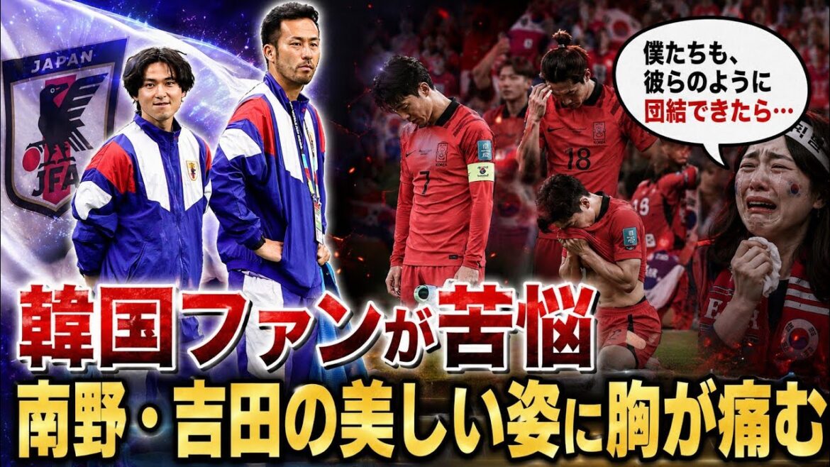 Shocking after South Korea’s defeat…Korean fans cry over “that photo” of Takumi Minamino and Maya Yoshida: “If only we could be like this…” Shocking after South Korea's defeat...Korean fans cry over "that photo" of Takumi Minamino and Maya Yoshida: "If only we could be like this..."