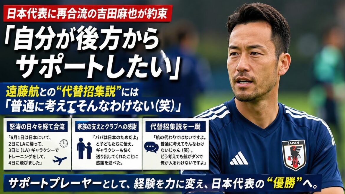 π―π΅β½ Maya Yoshida rejoins the Japan national team! π₯πͺ βI want to support from behindβ I will do my best to help win the World Cup! ππ π―π΅β½ Maya Yoshida rejoins the Japan national team! π₯πͺ βI want to support from behindβ I will do my best to help win the World Cup! ππ