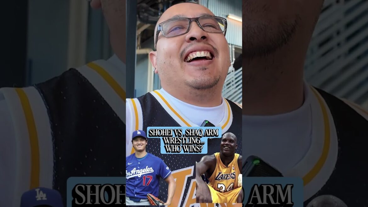 Shohei Ohtani Vs. Shaq In Arm Wrestling?! Shohei Ohtani Vs. Shaq In Arm Wrestling?!