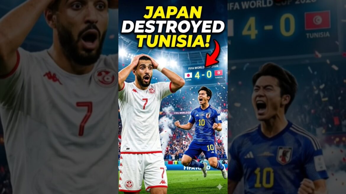 Japan DESTROYS Tunisia 4-0 π―π΅π₯ | FIFA World Cup 2026 #fifa Japan DESTROYS Tunisia 4-0 π―π΅π₯ | FIFA World Cup 2026 #fifa