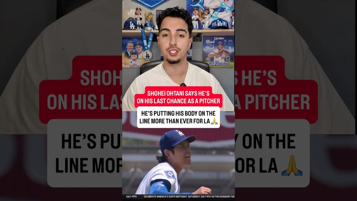 Shohei Ohtani is assuming he’s on his last chance as a pitcher 🚨 Shohei Ohtani is assuming he’s on his last chance as a pitcher 🚨
