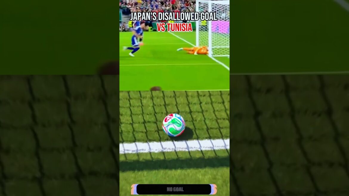 🤯 Japan’s INSANE 1mm Disallowed Goal vs Tunisia! 🇯🇵 🤯 Japan's INSANE 1mm Disallowed Goal vs Tunisia! 🇯🇵
