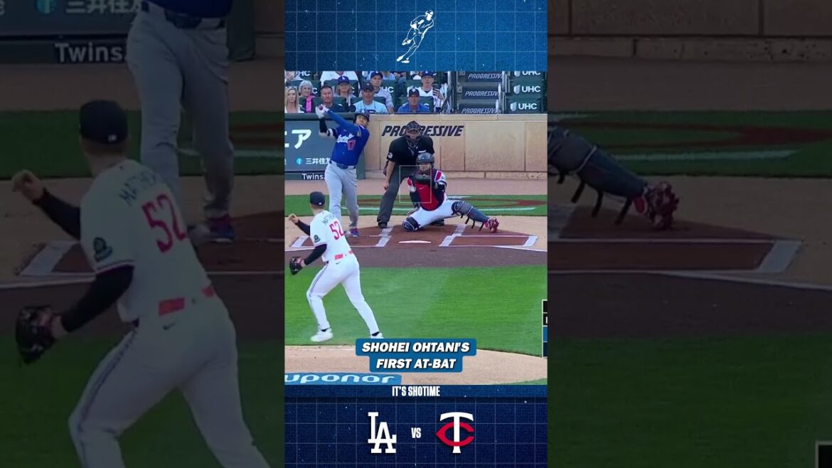 Shohei Ohtani's First At-Bat VS Twins Game 1