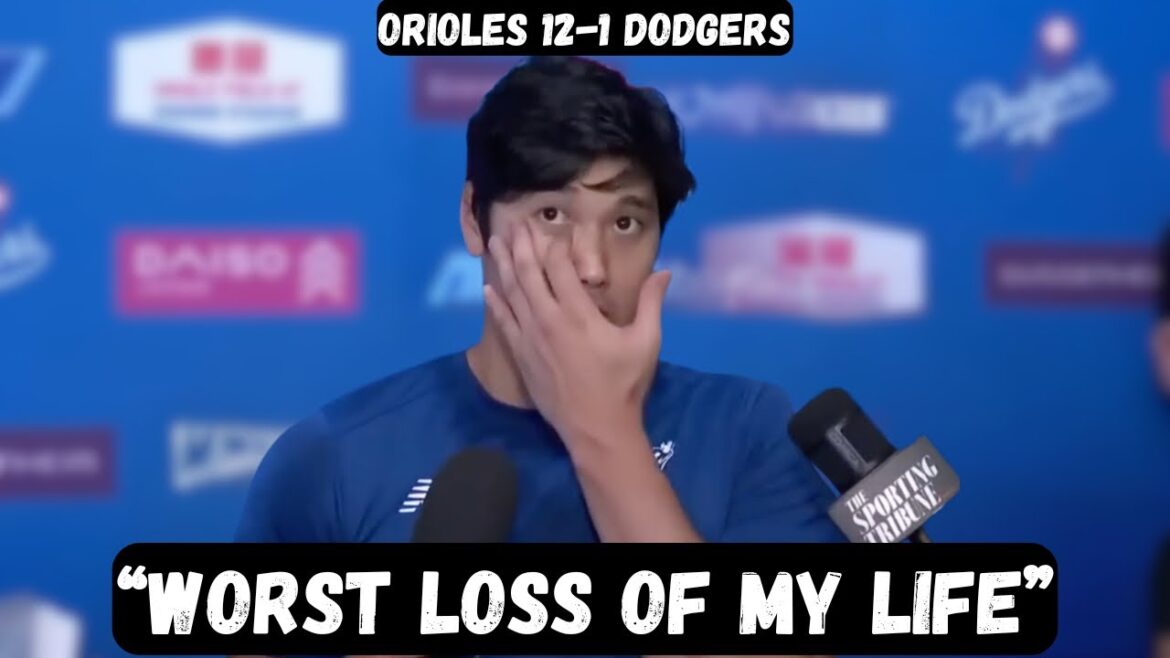 Shohei Ohtani IN TEARS after EMBARRASSING loss - Post Game Interview - Orioles 12-1 Dodgers