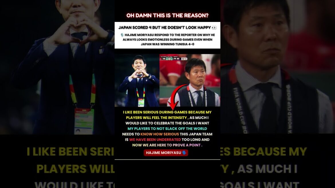 Why Hajime Moriyasu – Japan’s Coach Always Looks Serious 👀🗣 Why Hajime Moriyasu - Japan's Coach Always Looks Serious 👀🗣