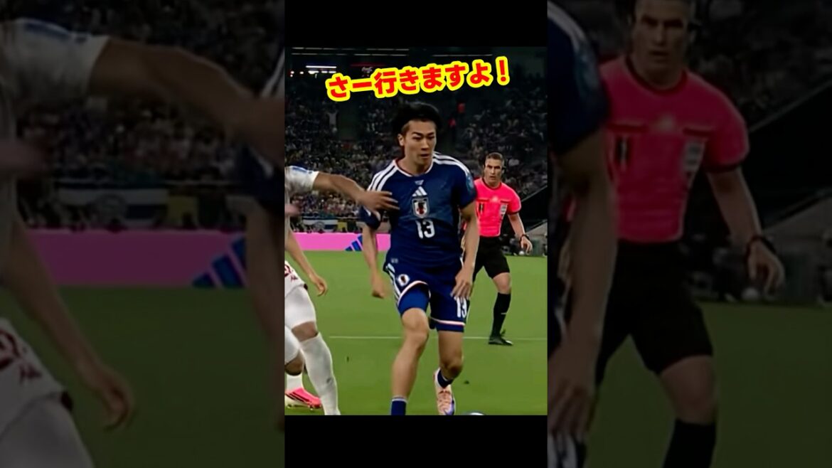 Unity! The day when the Japanese national soccer team played against Tunisia in the World Cup, and Daichi Kamata, Keito Nakamura, Aoi Tanaka, and Kiyo Ueda scored a goal with a high-speed attack! #soccer #fifaworldcup2026