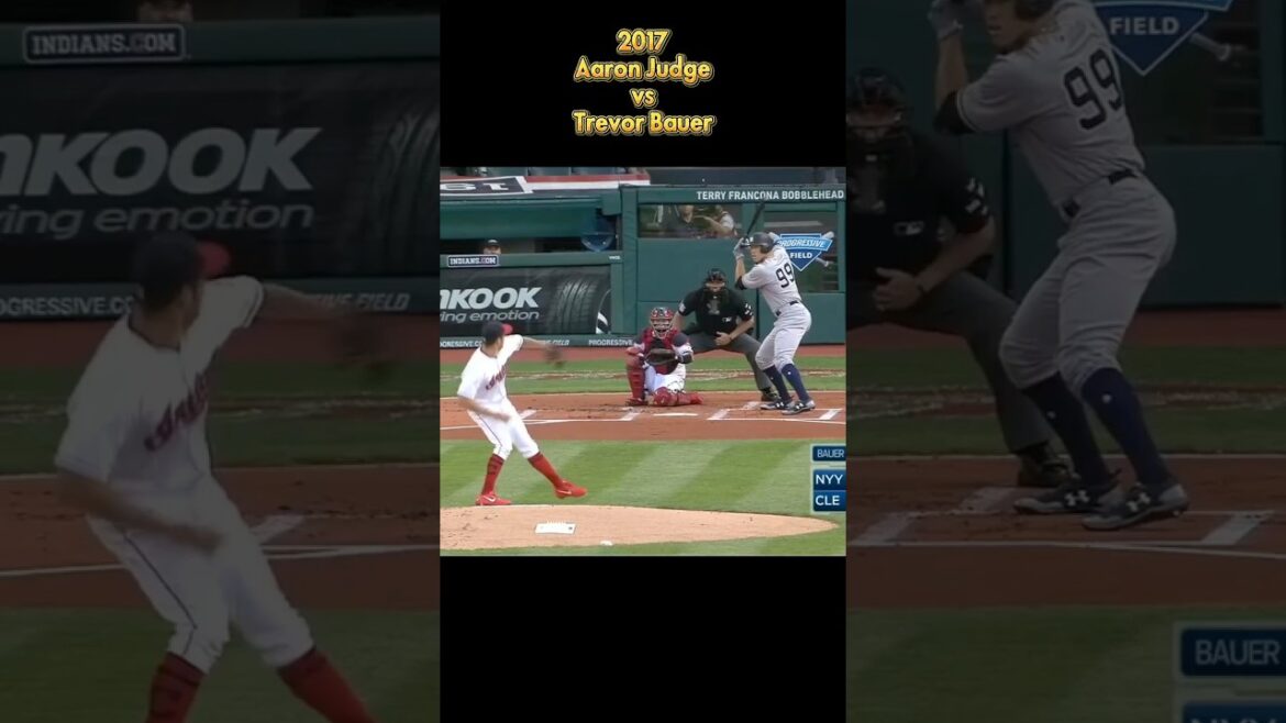 Aaron Judge vs Trevor Bauer 2017 MLB all pitch NewYork Yankees Aaron Judge #shorts