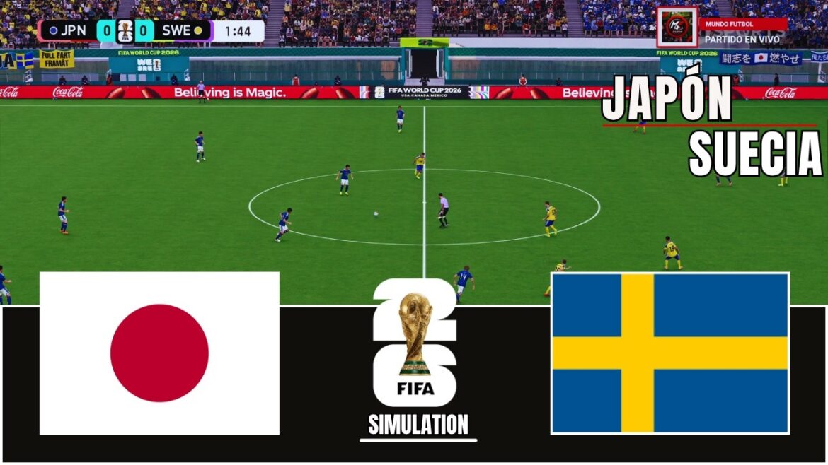 JAPAN vs SWEDEN WORLD CUP 2026 GROUP PHASE Simulation