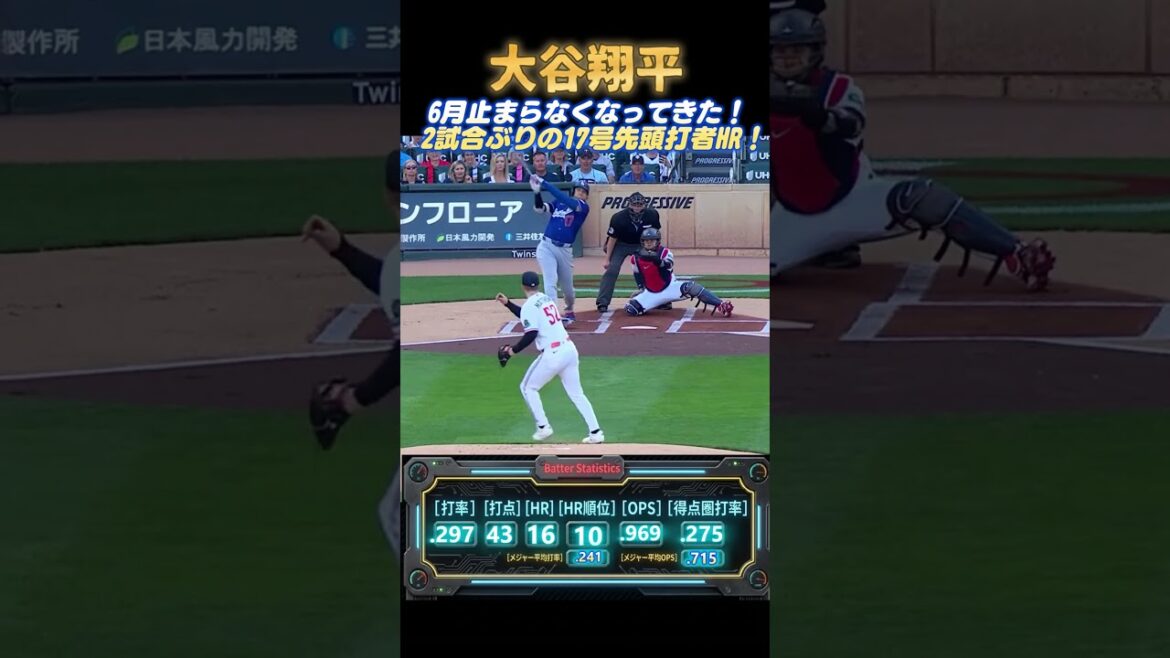 breaking news! Shohei Otani No. 17 HR for the first time in 2 games!