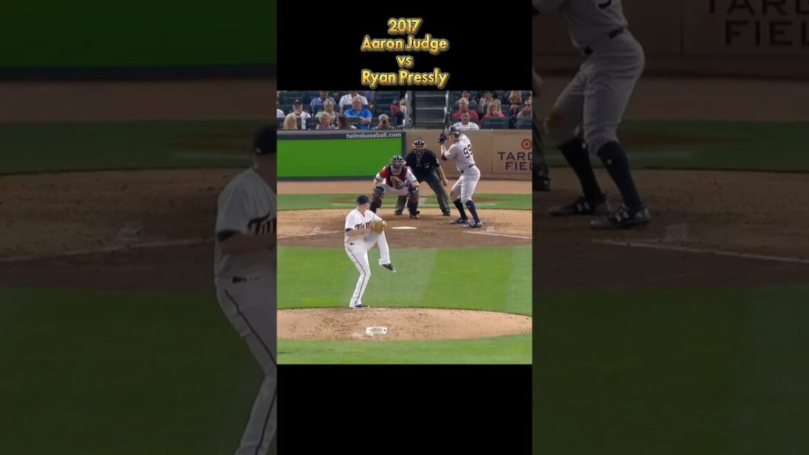 Aaron Judge vs Ryan Pressly 2017 MLB all pitch NewYork Yankees Aaron Judge #shorts