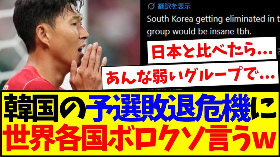 [Overseas Reactions]Here are the reactions of soccer fans from all over the world who can say whatever they want to the South Korean national team's elimination from the preliminary round.